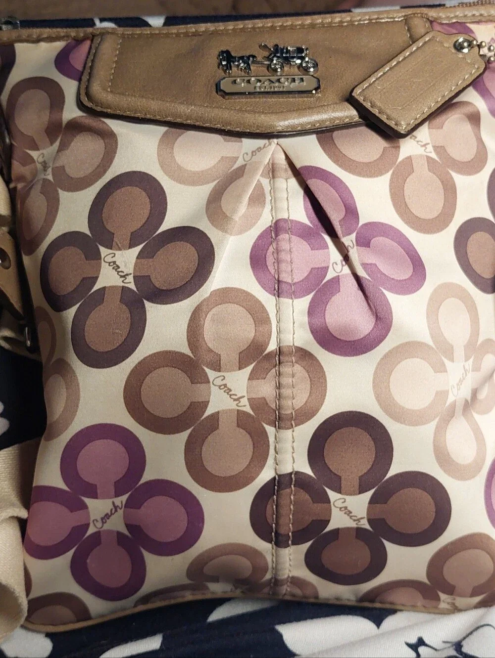COACH PURPLE AND BROWN THEMED MYSTERY JEWELRY BAG
